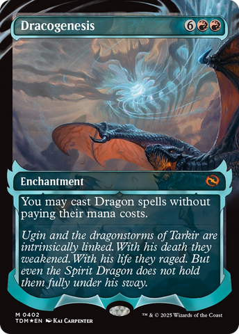 Dracogenesis (TDM-402) - Tarkir: Dragonstorm: (Showcase, enchantment) Foil