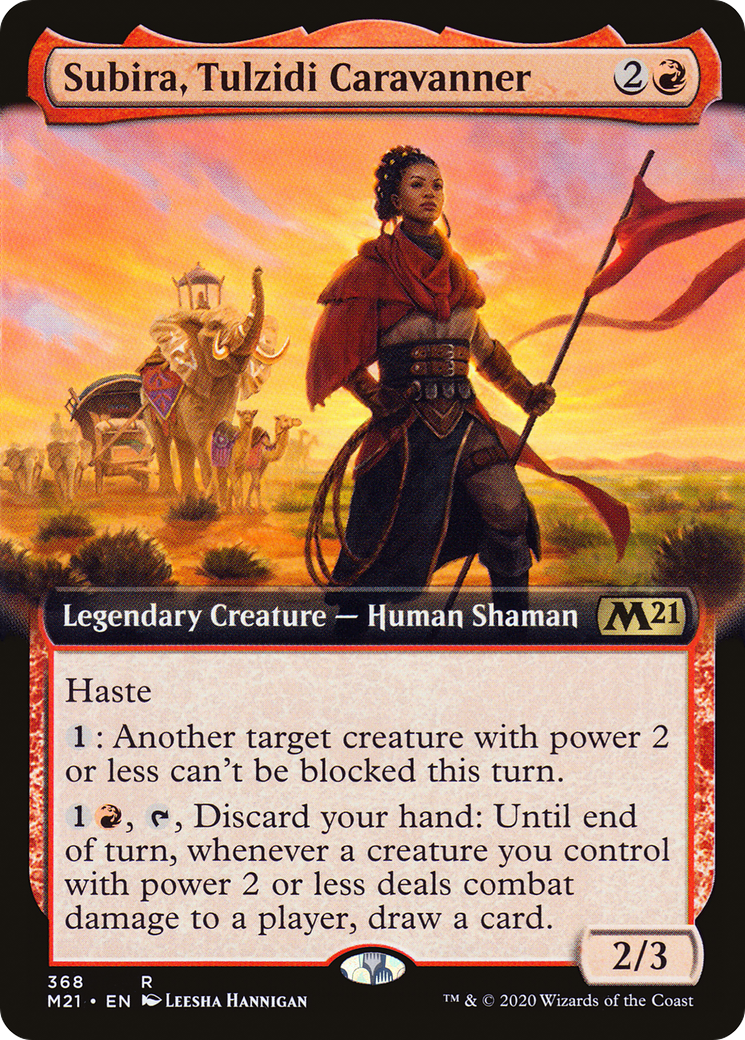 Subira, Tulzidi Caravanner (Extended Art) (M21-368)  - Core Set 2021: (Extended Art)