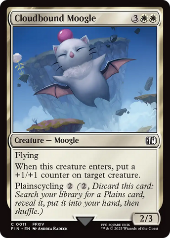 Cloudbound Moogle (FIN-011)  Foil - FINAL FANTASY