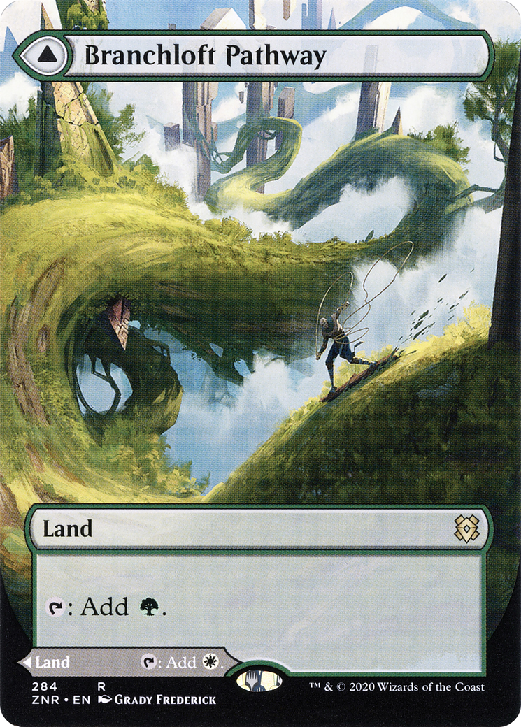 Branchloft Pathway (Borderless) (ZNR-284)  Foil - Zendikar Rising: (Showcase)