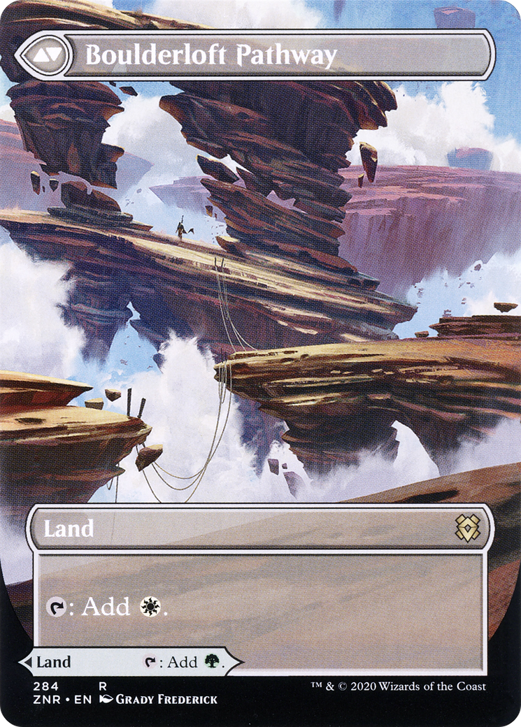 Branchloft Pathway (Borderless) (ZNR-284)  - Zendikar Rising: (Showcase)