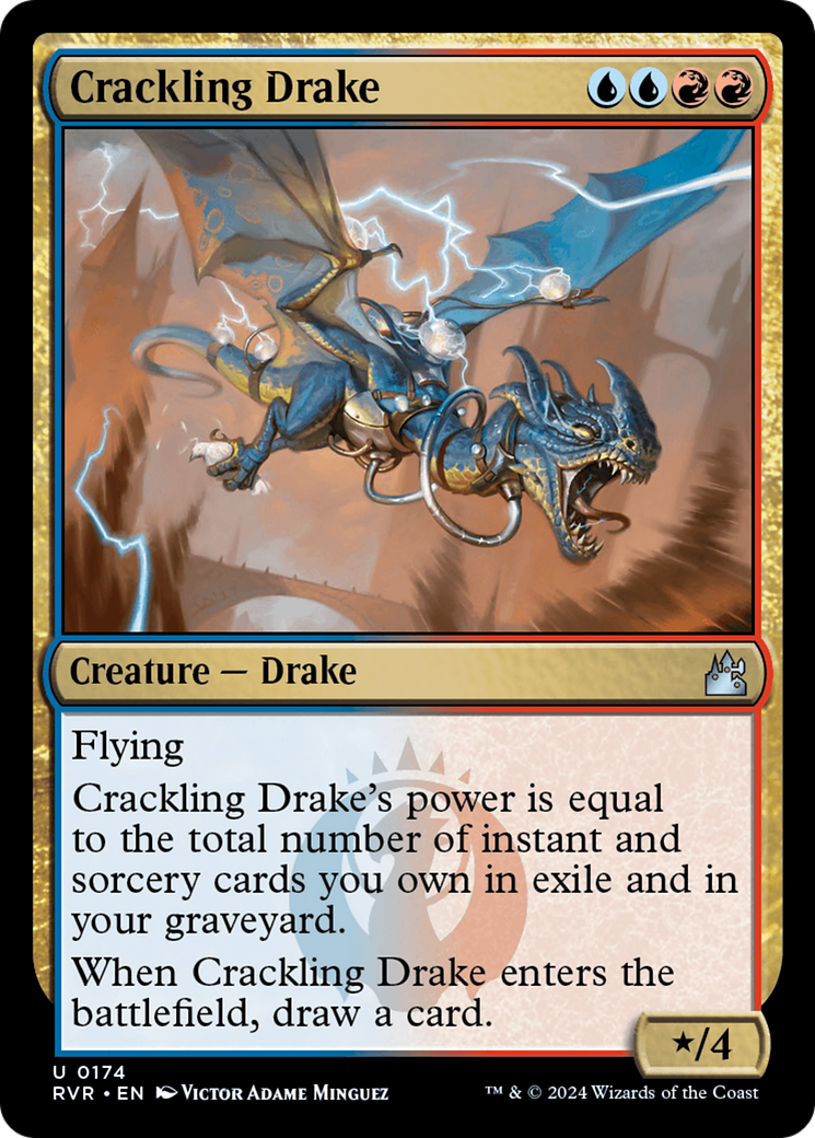 Crackling Drake (RVR-174)  Foil - Ravnica Remastered