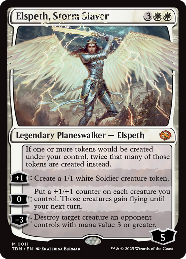 Elspeth, Storm Slayer (TDM-011)  Foil - Tarkir: Dragonstorm