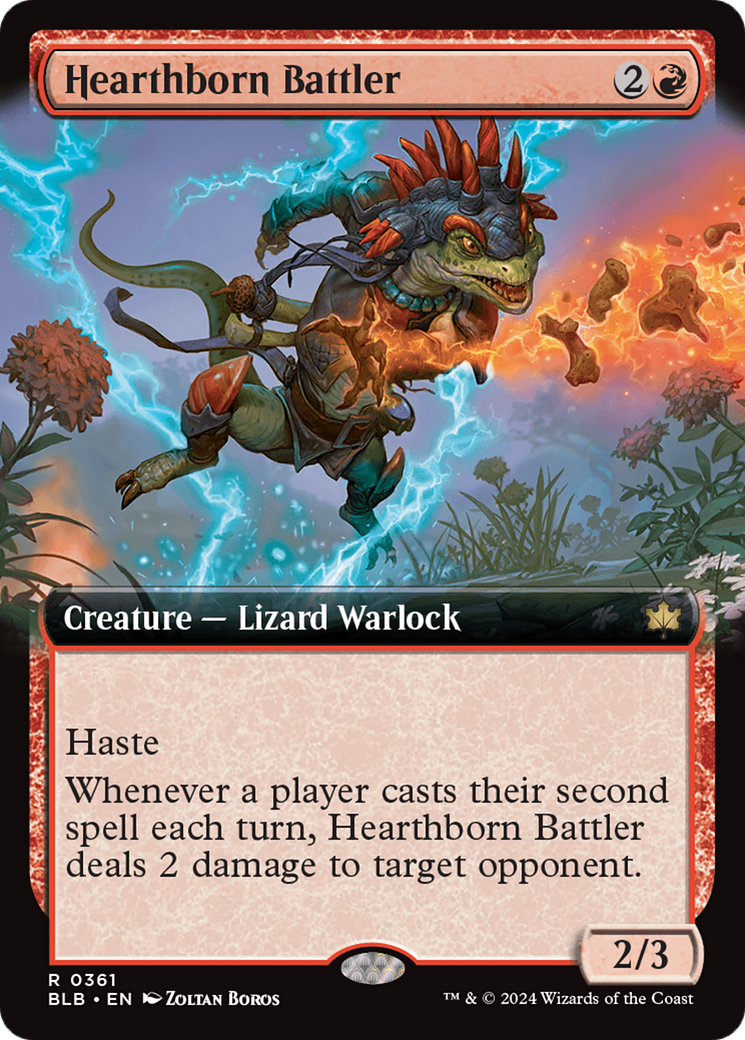 Hearthborn Battler (Extended Art) (BLB-361)  Foil - Bloomburrow: (Extended Art)