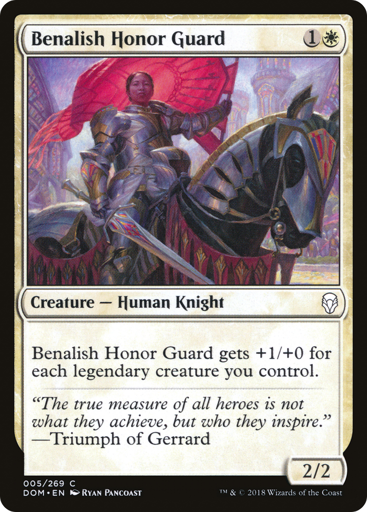 Benalish Honor Guard (DOM-005)  Foil - Dominaria