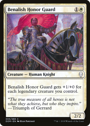 Benalish Honor Guard (DOM-005)  Foil - Dominaria