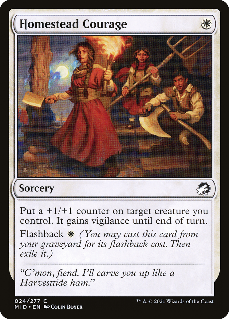 Homestead Courage (MID-024)  - Innistrad: Midnight Hunt