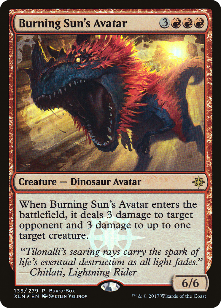 Burning Sun's Avatar (BABP-135)  Foil - Ixalan Promos