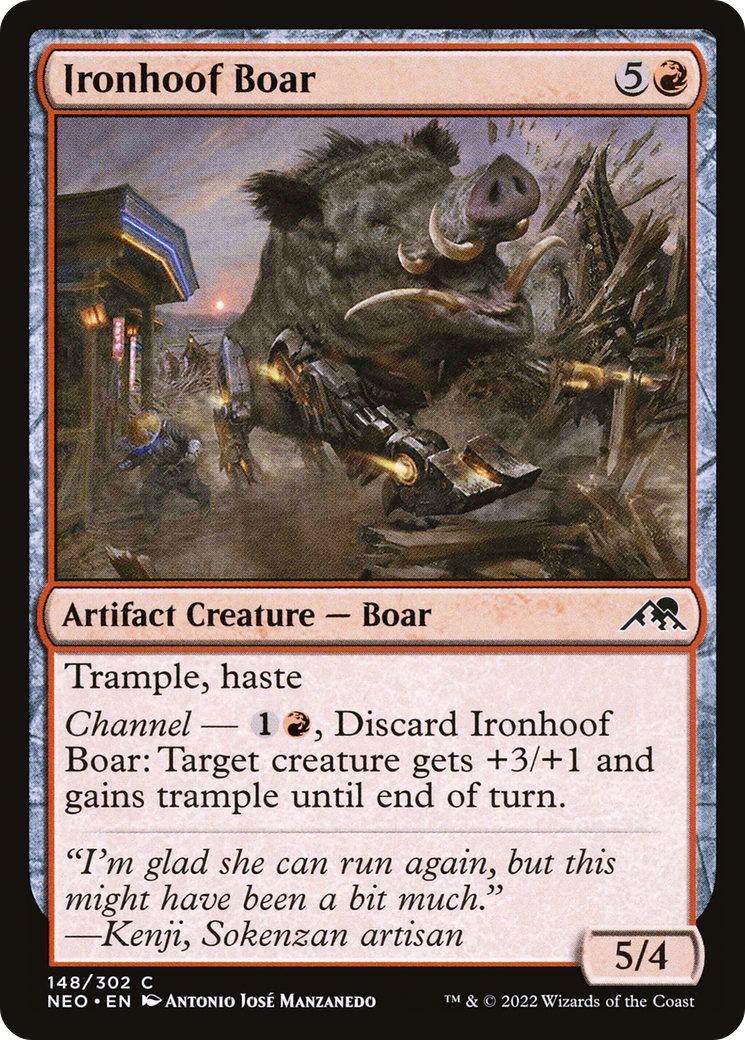 Ironhoof Boar (NEO-148)  - Kamigawa: Neon Dynasty