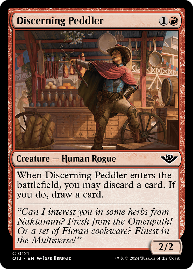 Discerning Peddler (OTJ-121)  - Outlaws of Thunder Junction