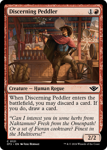 Discerning Peddler (OTJ-121)  - Outlaws of Thunder Junction
