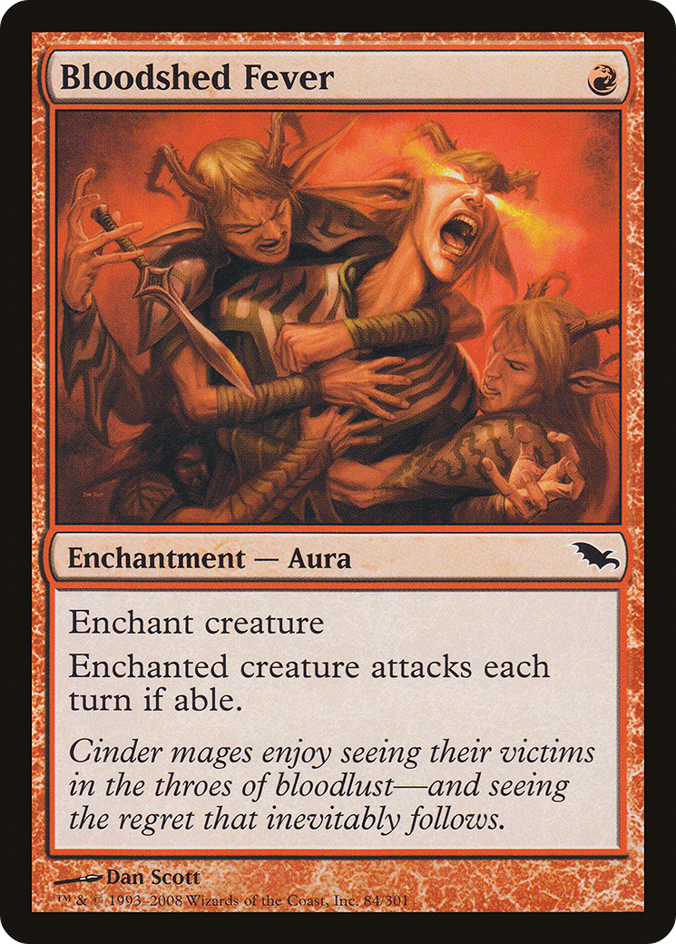Bloodshed Fever (SHM-084)  Foil - Shadowmoor