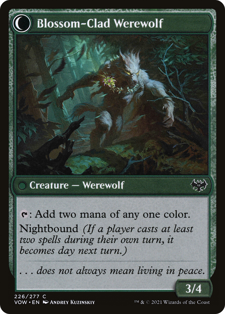 Weaver of Blossoms (VOW-226)  - Innistrad: Crimson Vow: (Double Faced Transform)