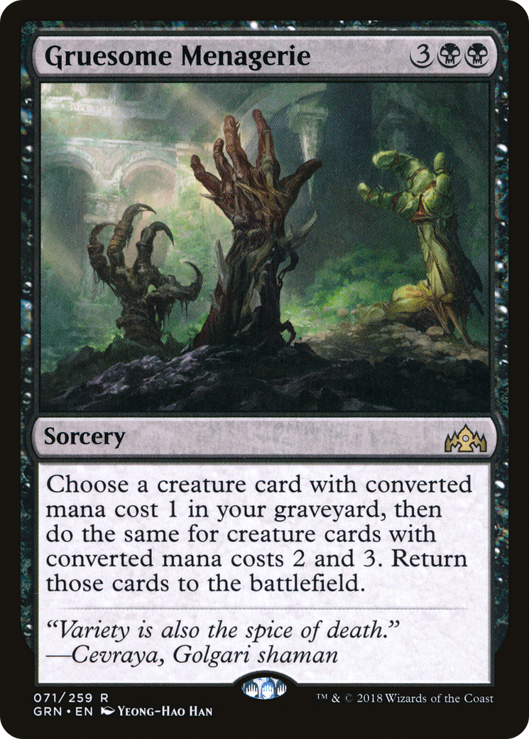 Gruesome Menagerie (GRN-071)  - Guilds of Ravnica
