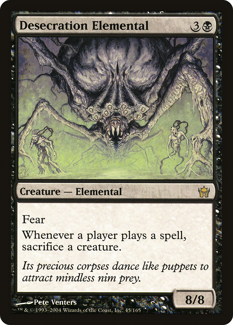 Desecration Elemental (5DN-045)  - Fifth Dawn
