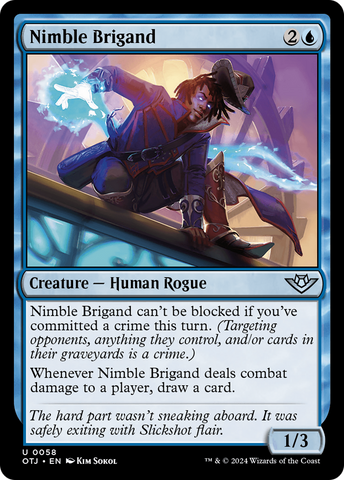 Nimble Brigand (OTJ-058)  Foil - Outlaws of Thunder Junction