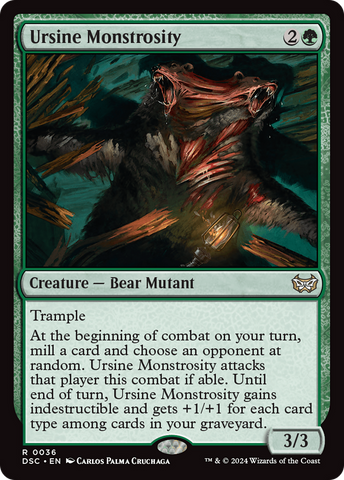 Ursine Monstrosity (DSC-036)  - Duskmourn: House of Horror Commander