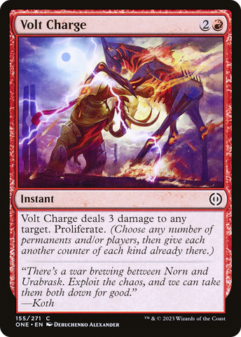 Volt Charge (ONE-155)  Foil - Phyrexia: All Will Be One