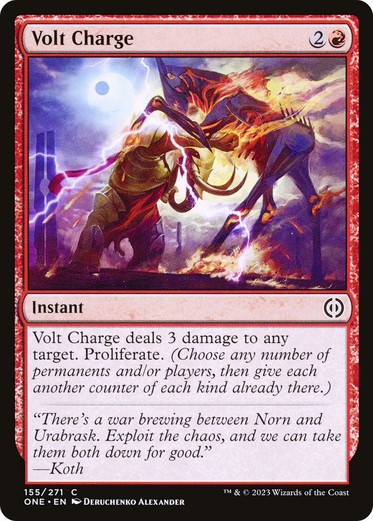 Volt Charge (ONE-155)  - Phyrexia: All Will Be One