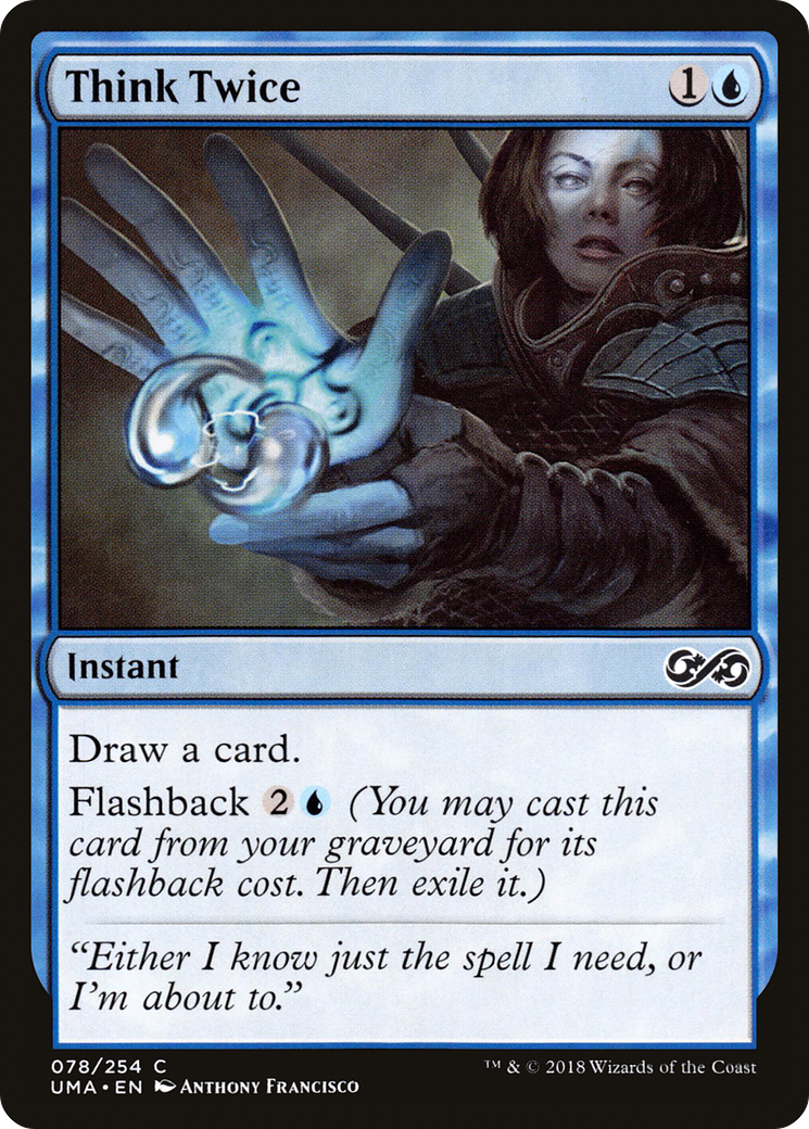 Think Twice (UMA-078)  Foil - Ultimate Masters