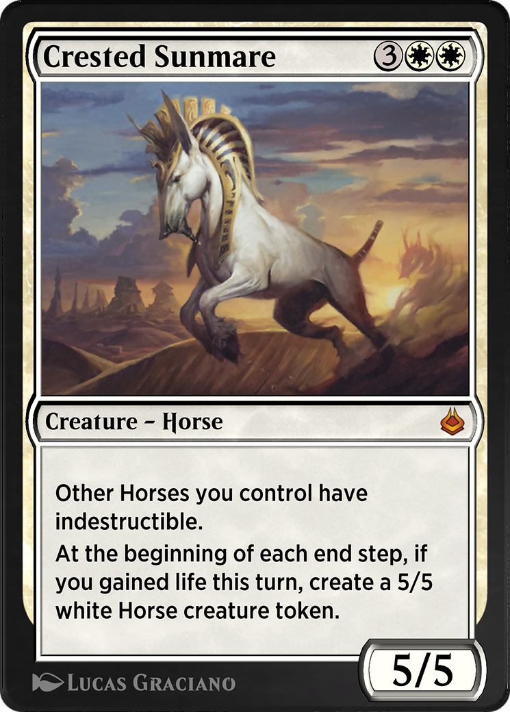 Crested Sunmare (AKR-011)  - Amonkhet Remastered