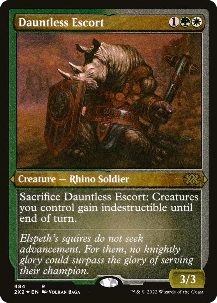 Dauntless Escort (Foil Etched) (2X2-484)  Foil - Double Masters 2022