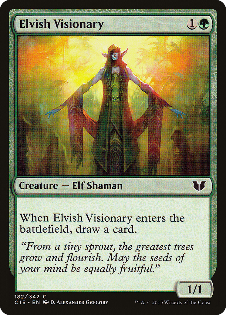 Elvish Visionary (C15-182)  - Commander 2015