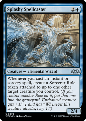 Splashy Spellcaster (WOE-070)  - Wilds of Eldraine
