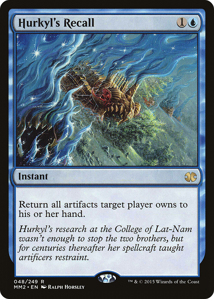 Hurkyl's Recall (MM2-048)  - Modern Masters 2015