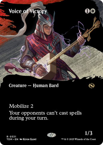 Voice of Victory (Borderless) (TDM-331)  Foil - Tarkir: Dragonstorm: (Showcase)