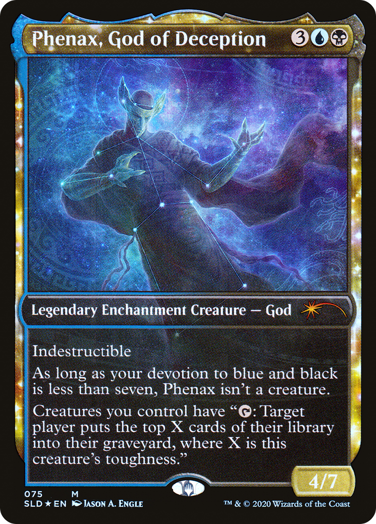 Phenax, God of Deception (SLD-075)  Foil - Secret Lair Drop: (enchantment, Showcase)