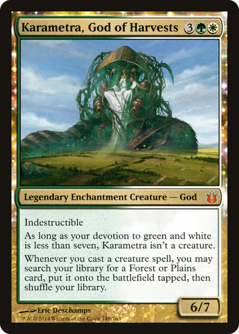 Karametra, God of Harvests (BNG-148)  - Born of the Gods: (enchantment)