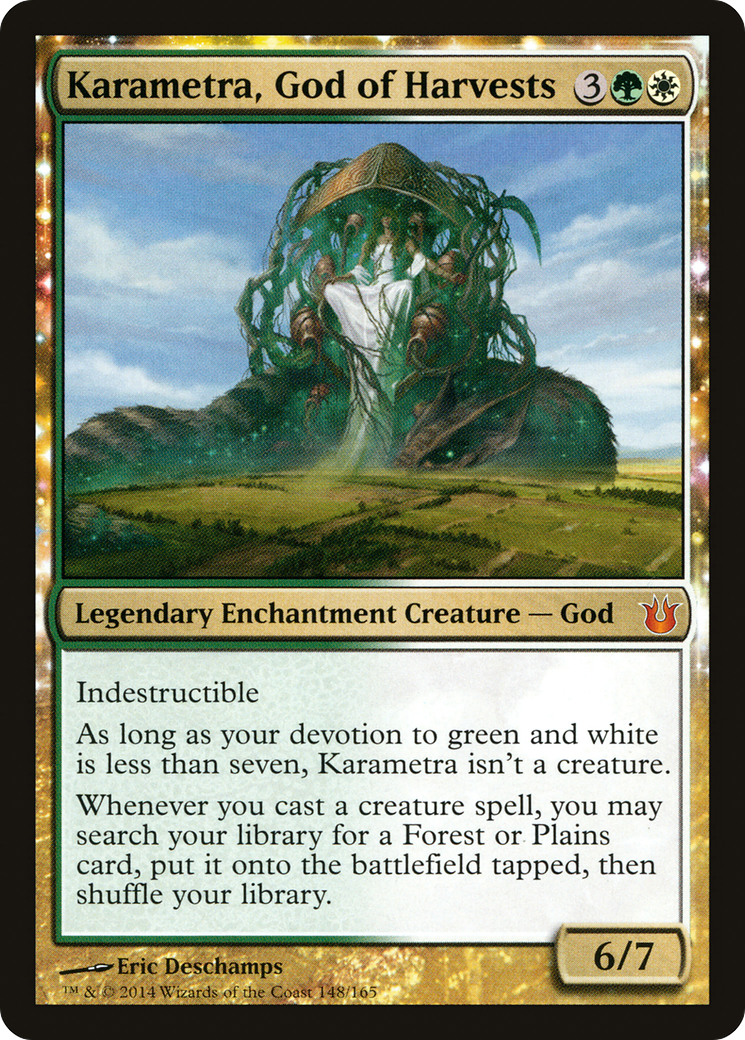 Karametra, God of Harvests (BNG-148)  Foil - Born of the Gods: (enchantment)