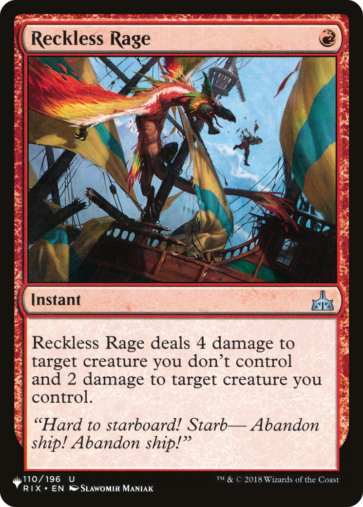 Reckless Rage (LIST-RIX-110)  - The List