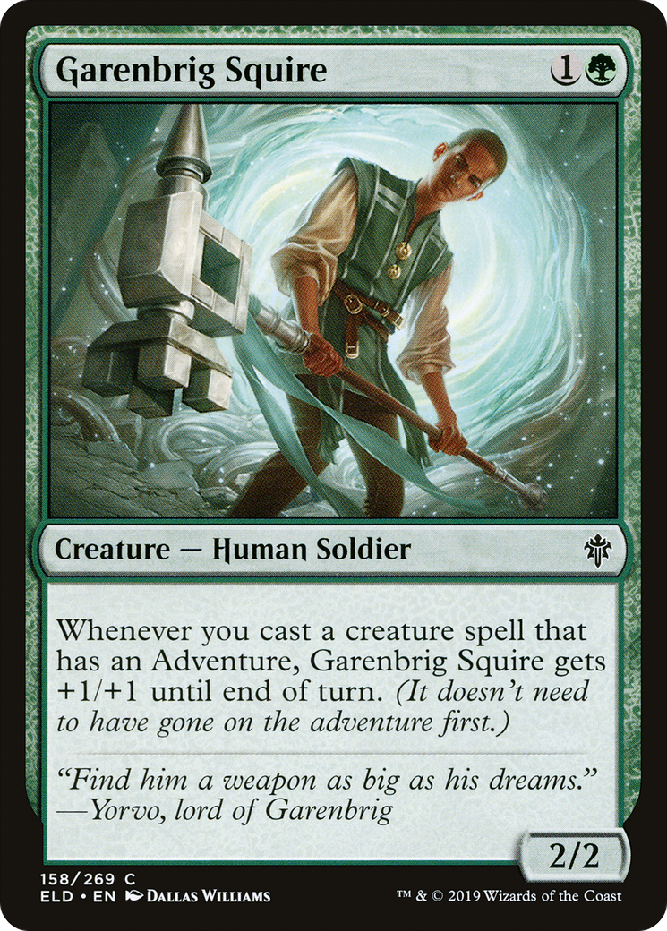 Garenbrig Squire (ELD-158)  Foil - Throne of Eldraine