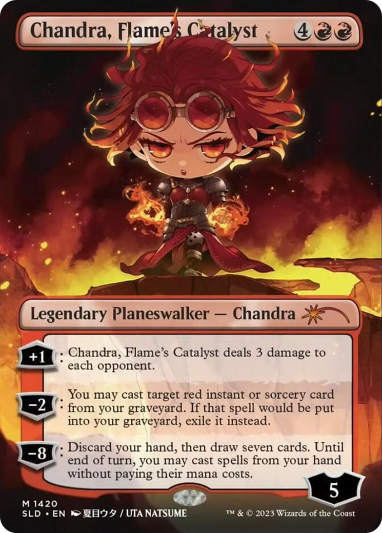 Chandra, Flame's Catalyst (SLD-1420) - Secret Lair Drop (Borderless)