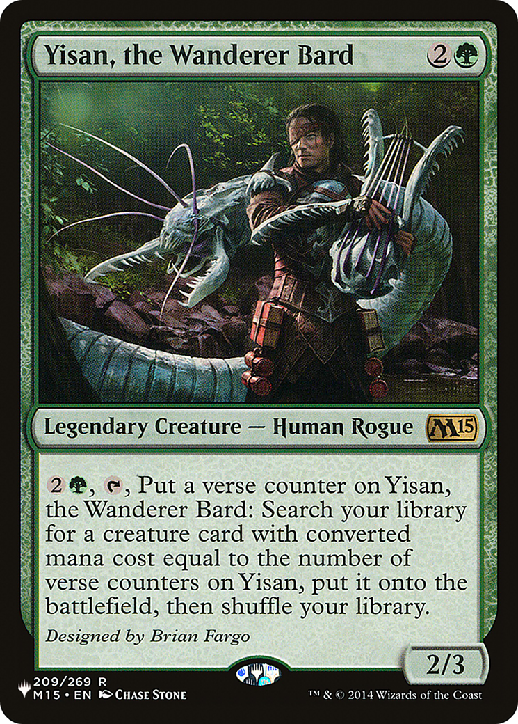 Yisan, the Wanderer Bard (LIST-M15-209) - The List