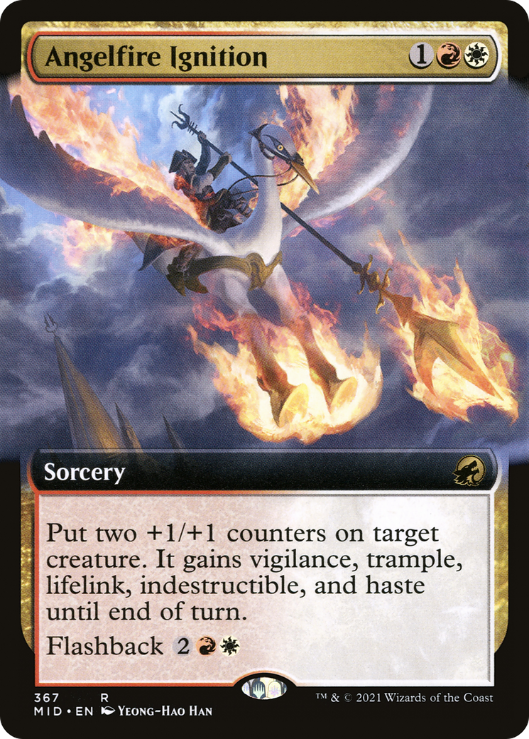 Angelfire Ignition (Extended Art) (MID-367) - Innistrad: Midnight Hunt: (Extended Art) Foil
