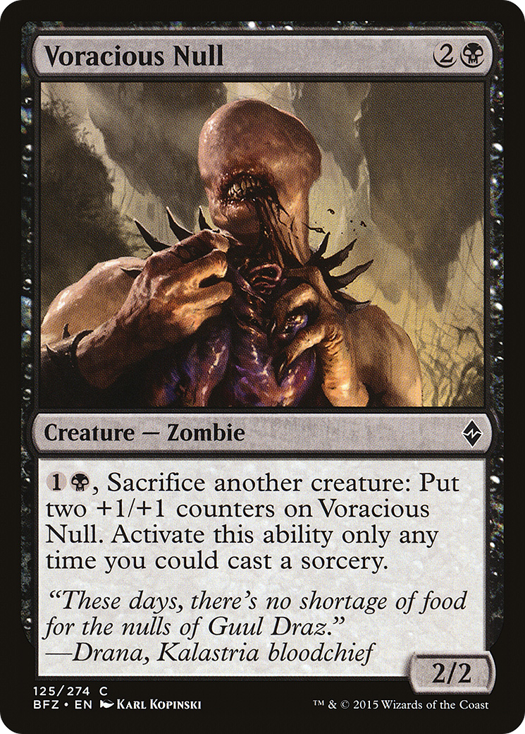 Voracious Null (BFZ-125)  Foil - Battle for Zendikar