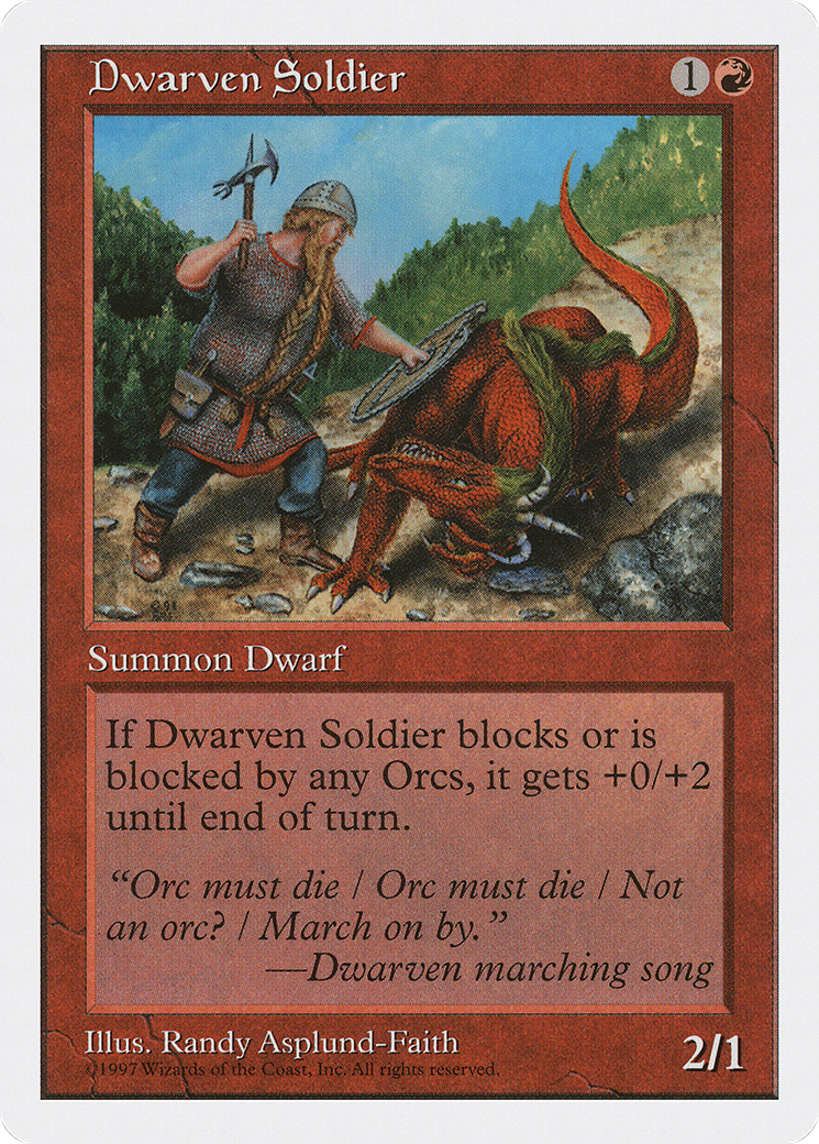 Dwarven Soldier (5ED-)  - Fifth Edition