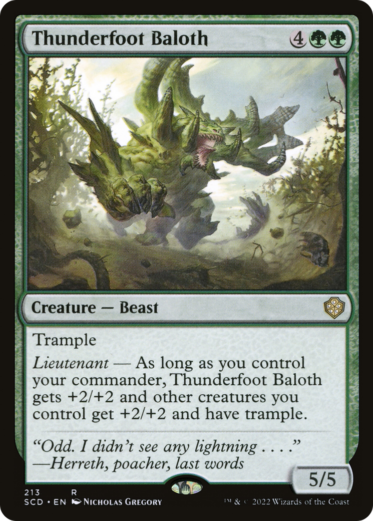 Thunderfoot Baloth (SCD-213)  - Starter Commander Decks