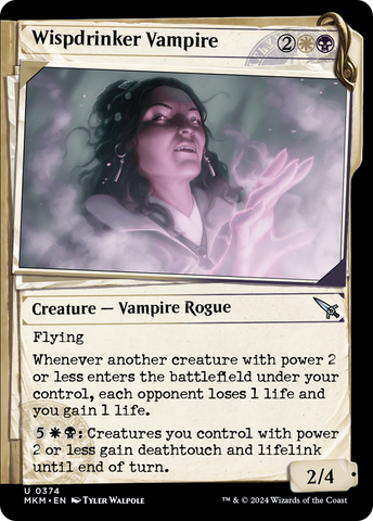 Wispdrinker Vampire (Showcase) (MKM-374)  - Murders at Karlov Manor: (Showcase)