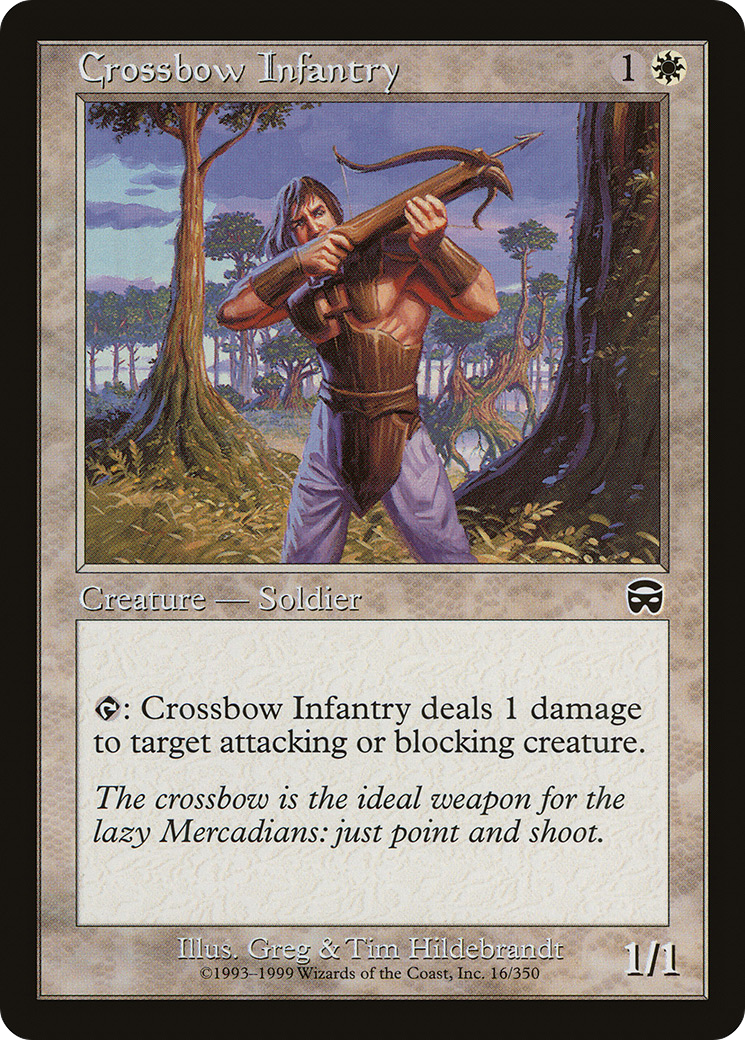 Crossbow Infantry (MMQ-016)  Foil - Mercadian Masques