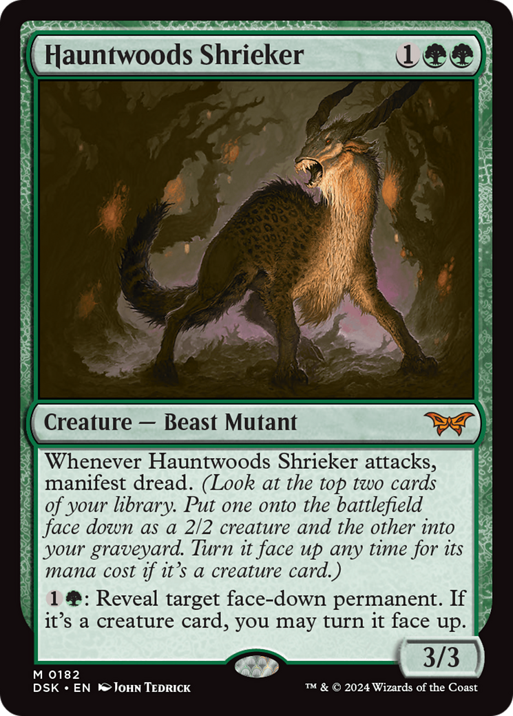 Hauntwoods Shrieker (DSK-182)  Foil - Duskmourn: House of Horror