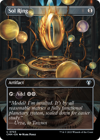 Sol Ring (Borderless) (CMM-703)  Foil - Commander Masters