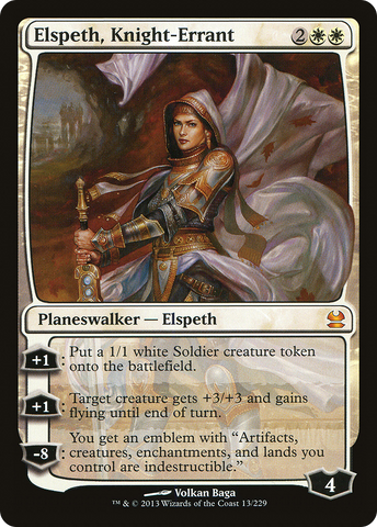 Elspeth, Knight-Errant (MMA-013)  Foil - Modern Masters