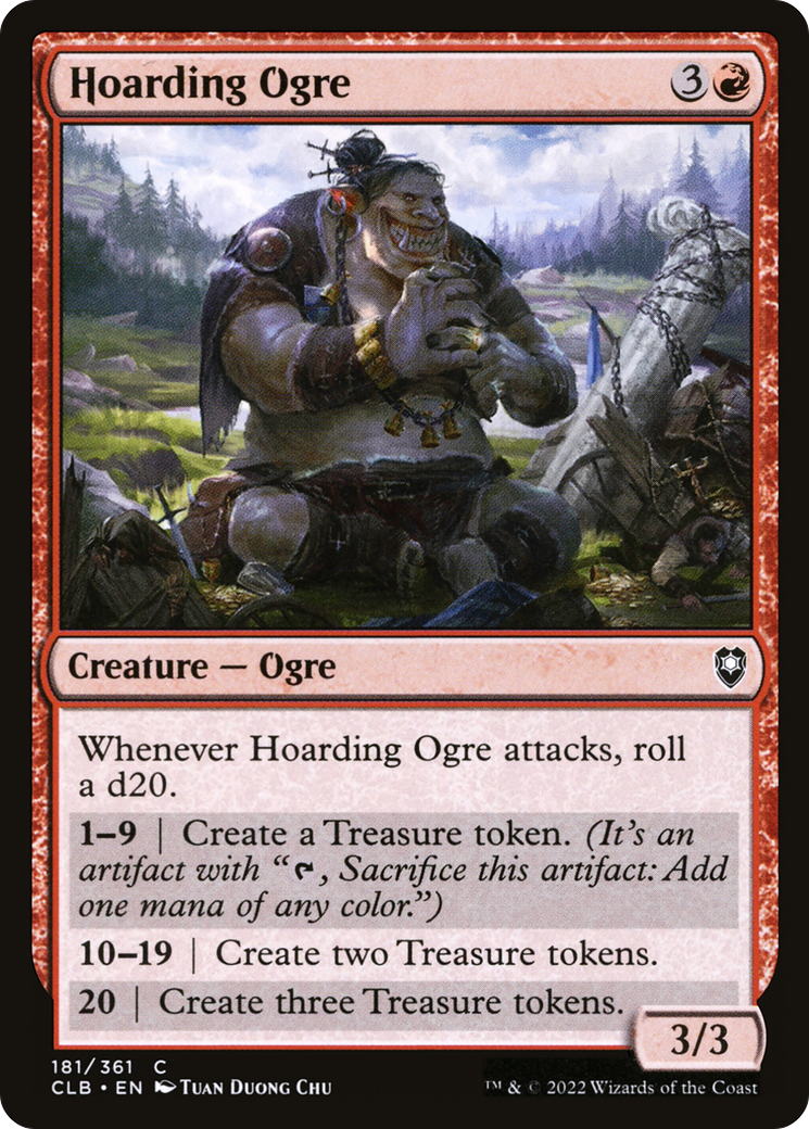 Hoarding Ogre (CLB-181)  Foil - Commander Legends: Battle for Baldur's Gate