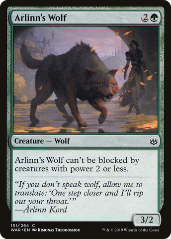 Arlinn's Wolf (WAR-151)  - War of the Spark