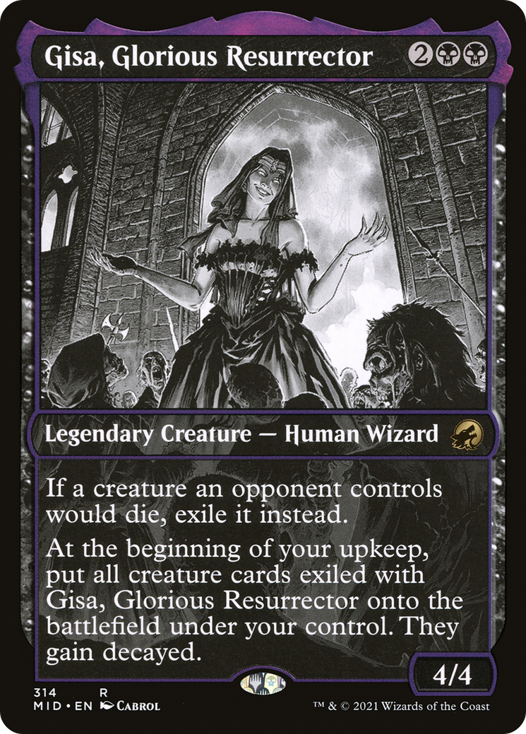 Gisa, Glorious Resurrector (Showcase) (MID-314)  - Innistrad: Midnight Hunt: (Showcase)