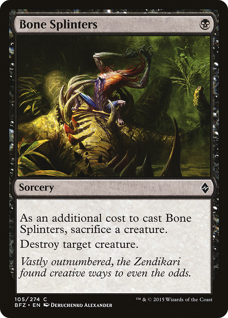 Bone Splinters (BFZ-105)  Foil - Battle for Zendikar